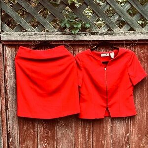 Liz Claiborne Red Suit Set